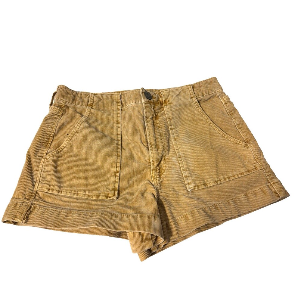 American Eagle Women's Super Stretch Beige Corduroy Short Shorts  Size 6 Summer